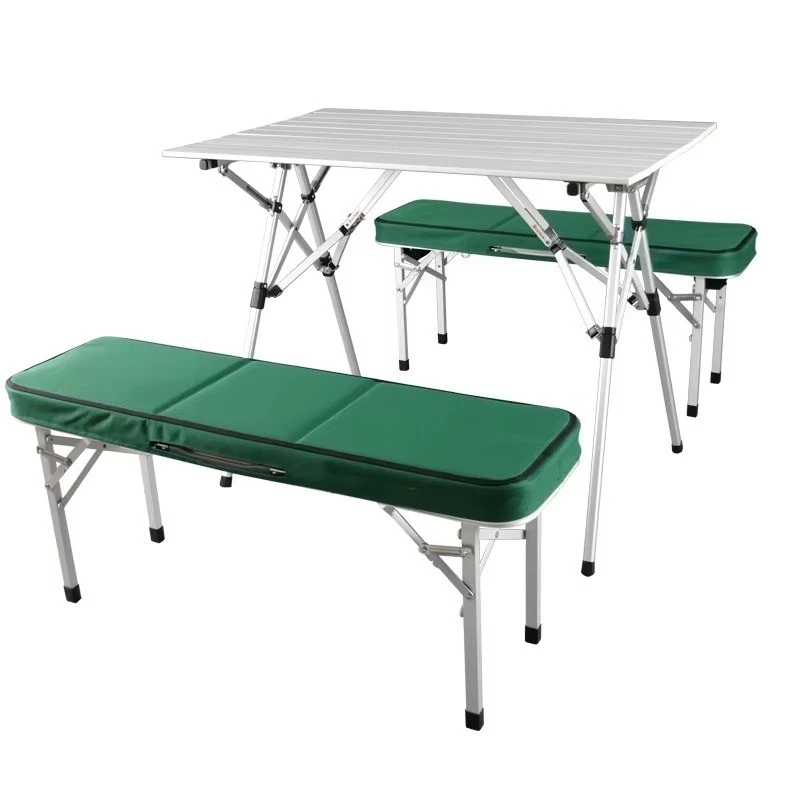 Outdoor Suitcase Aluminum Folding Picnic Table with 4 Seats
