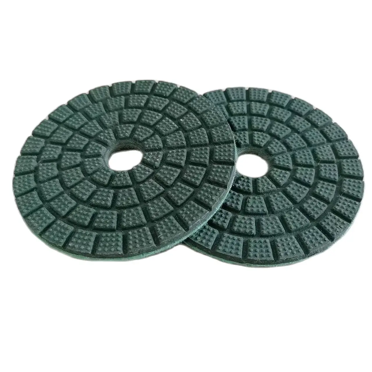 4 Inch 100mm Green Diamond Wet Buff Polishing Pad For Grinding Stone Marble Granite Of Mirror Effect Particle Polishing Pads