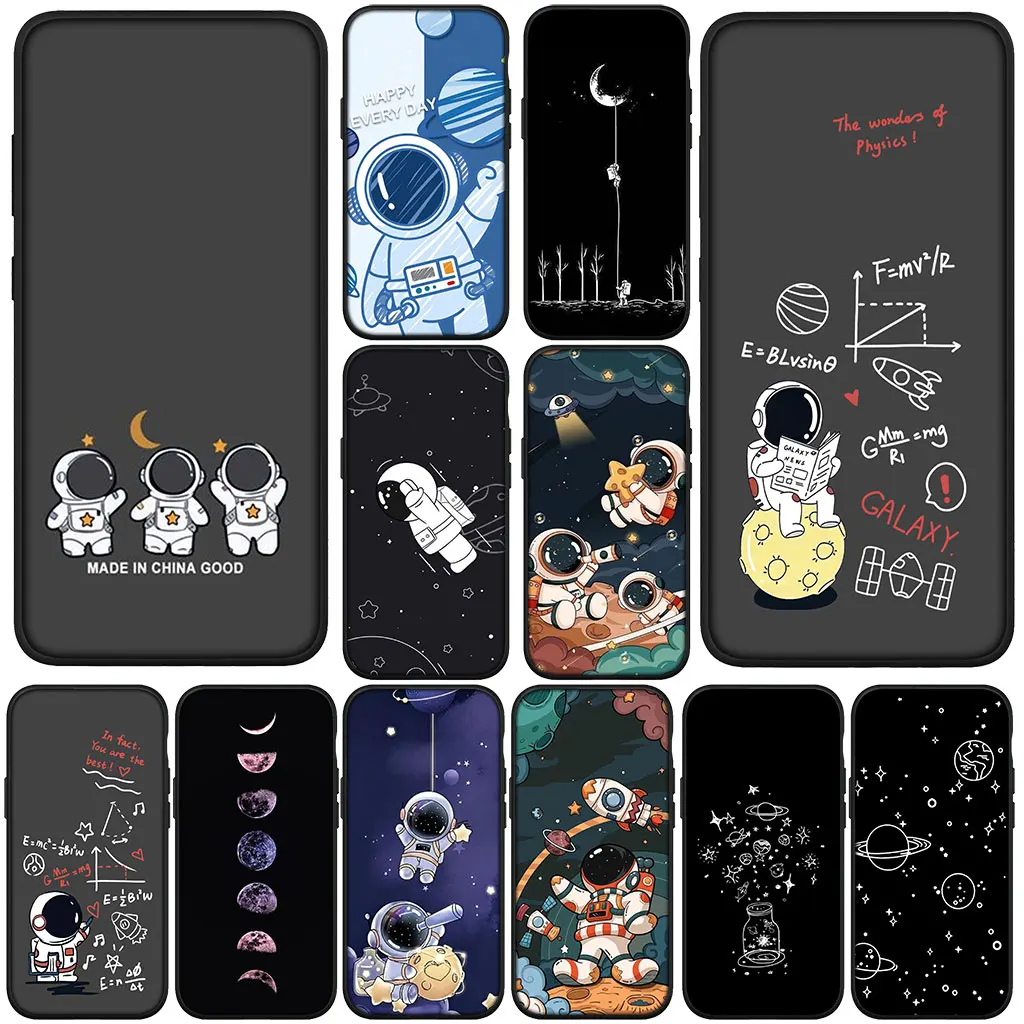 Роскошный чехол Moon Astronaut Stars Sky Cover для телефона Huawei P30 P20 Mate 20 Pro Lite Y6P Y7A Y7 2019 Nova 5T 3I