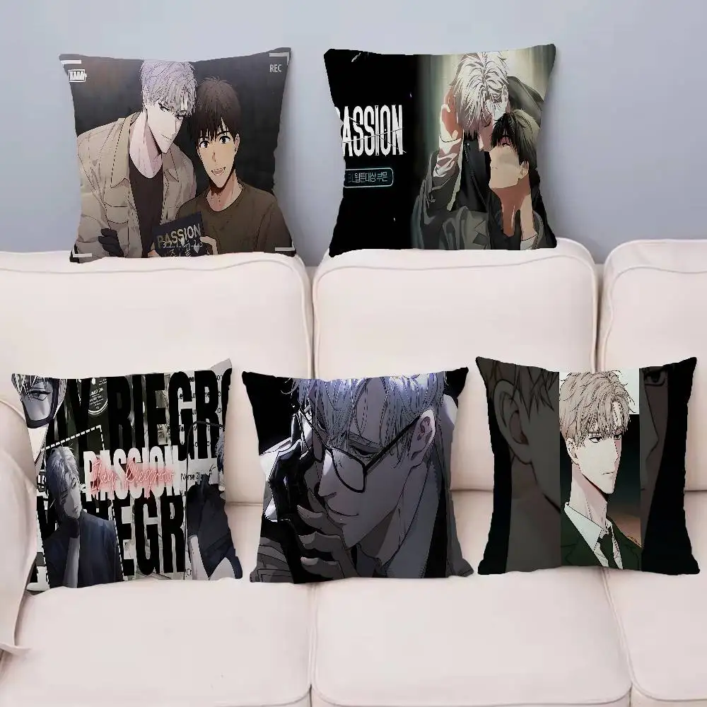 Passion Bl Anime Pillow Anime Pillow Sofa Bed Head Pillow Cover Cushion Cover 45x45 Cm Fashion