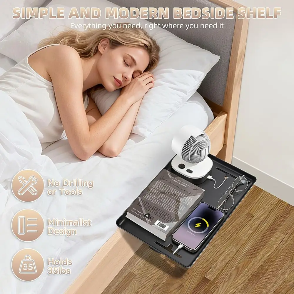 Bedside Shelf Dormitory School Home Storage Tray - Multi-Functional Bedside Table for Storage And Organization mesa de cama