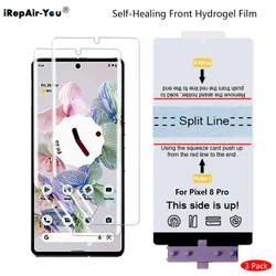 3Pcs HD Soft TPU Screen Protector For Google Pixel 10 9 Pro XL 8 Pro Pixel 7 6 Pro 7A 6A 8A Self Healing Front Hydrogel Gel Film