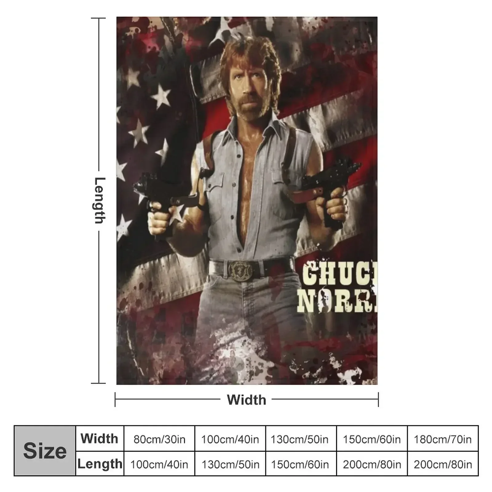 Chuck Norris Throw Blanket couch cozy soft plush fuzzy picnic outdoor blanket