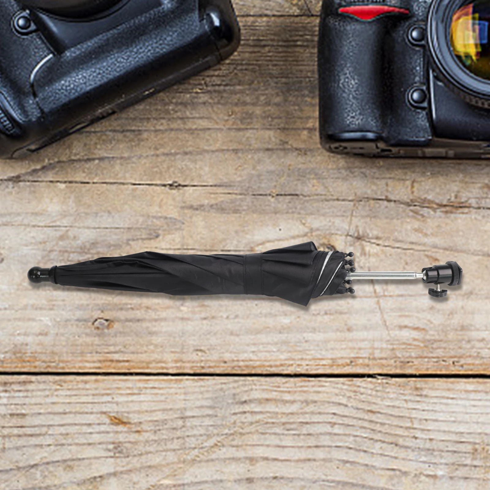 

Portable Camera Umbrella with Hot Shoe Phone Holder Designed for Outdoor Photography Protection Against Weather