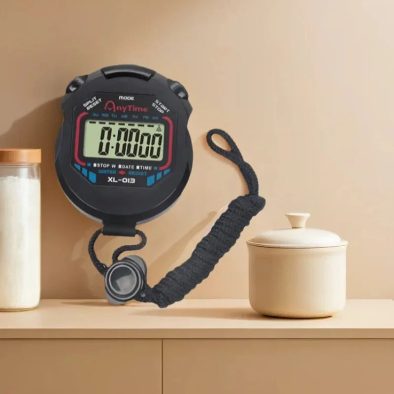 Classic Waterproof Digital Professional Handheld LCD Handheld Sports Stopwatch Timer Stop Watch with String Timer Kitchen Timer image 2