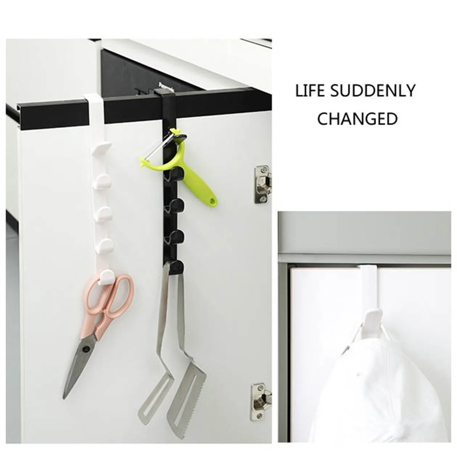 

Door Hooks For Hanging—Stainless Steel Hanger S Type Door Hanger Hook Over The Door Hanger Kitchen Accessories Hook New Hot