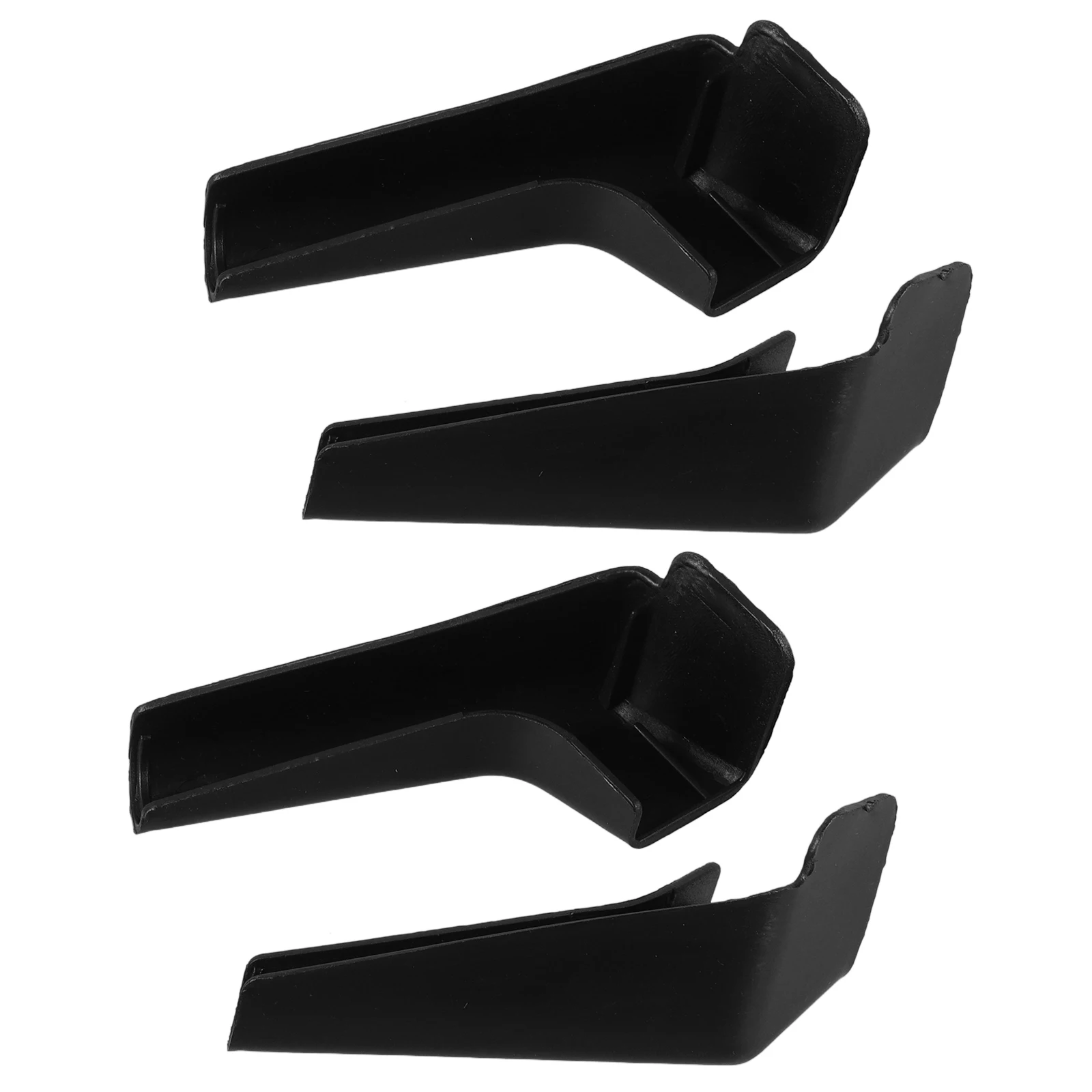 

4 Pcs Foldable Black Plastic Gutter Roof Drain Accessories for Rv Spout Extensions Durable Material Easy Install Rain Gutter