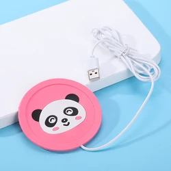 USB Warmer Gadget Cartoon Silicone thin Cup-Pad Coffee Tea Drink usb Heater Tray Mug Pad Thermostatic Coaster for Office Gadget