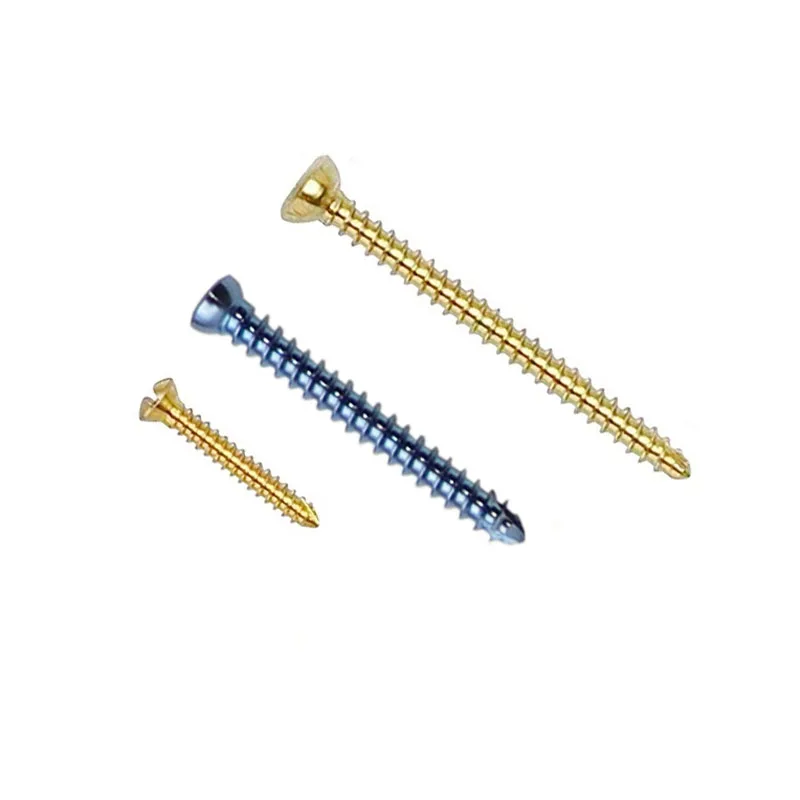 10Pcs 1.1 / 1.5/2.0 / 2.4 / 2.7/3.5mm Titanium Alloy Screws For Small Animals And Pets