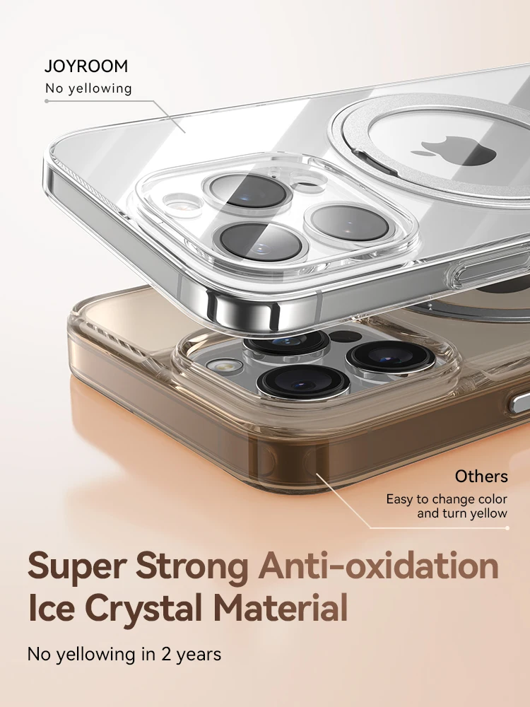 Joyroom Magnetic Bracket Case For iPhone 16  Pro Max Case 360° Rotating Stand Case For iPhone 16  Pro Magnetic Charging Case