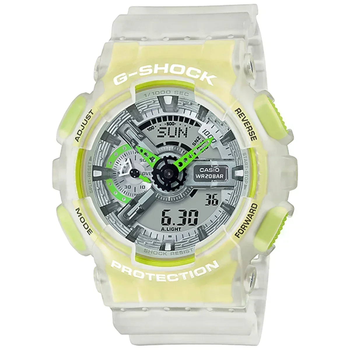 New Men's GA Watch Waterproof and Shockproof Date Sports Alarm Clock Multi functional LED Dual 110 Screen Watch