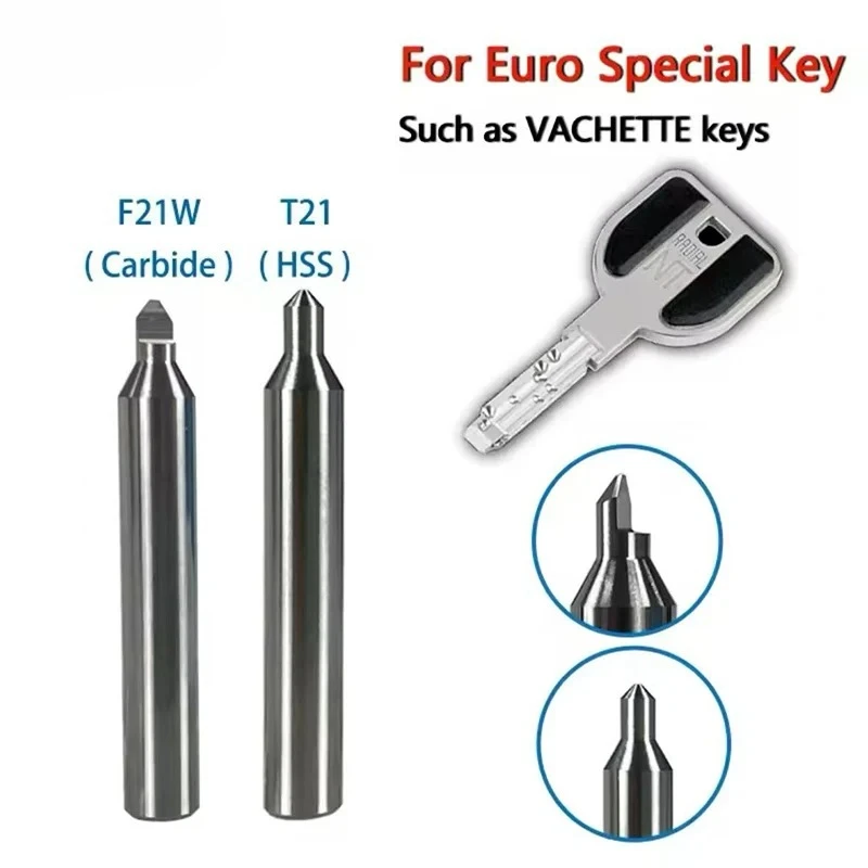 F21 T21 for Euro Special Keys VACHETTE Key Milling Cutter Compatible with Manual Vertical Key Cutting Machine SILCA Matrix