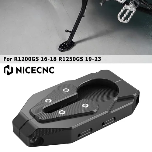 Para BMW R1200GS R1250GS soporte lateral almohadilla de extensión ampliadora para BMW R 1250 GS 2019-2023 R 1200 GS 2016-2018 motocicleta