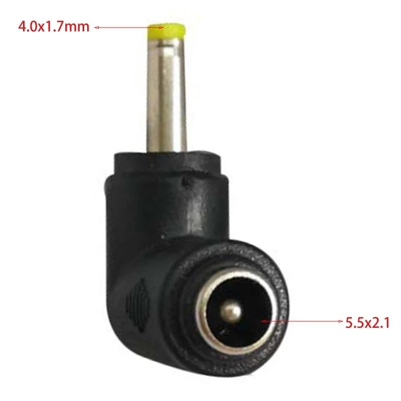 193A DC5.5x2.1mm Female to 4.0x1.7mm Male Power Converter Plug Barrel Power
