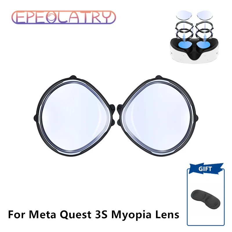 For Meta Quest 3S Myopia Lens Anti-Blue Glasses for Quest 3S Magnetic Eyeglass Frame for Oculus Quest 3S Prescription Lenses