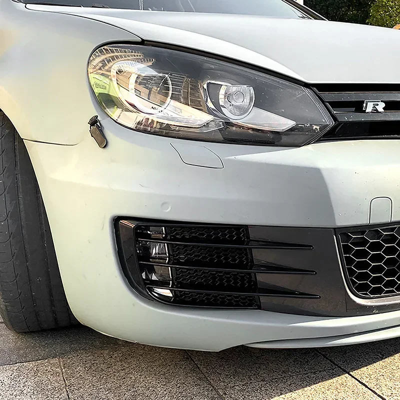 Front Bumper Fog Light Cover Fit For Volkswagen Golf 6 MK6 VI GTI GTD R R20 2008-2013 Modifying Fog Lamp Housing Car Accessories