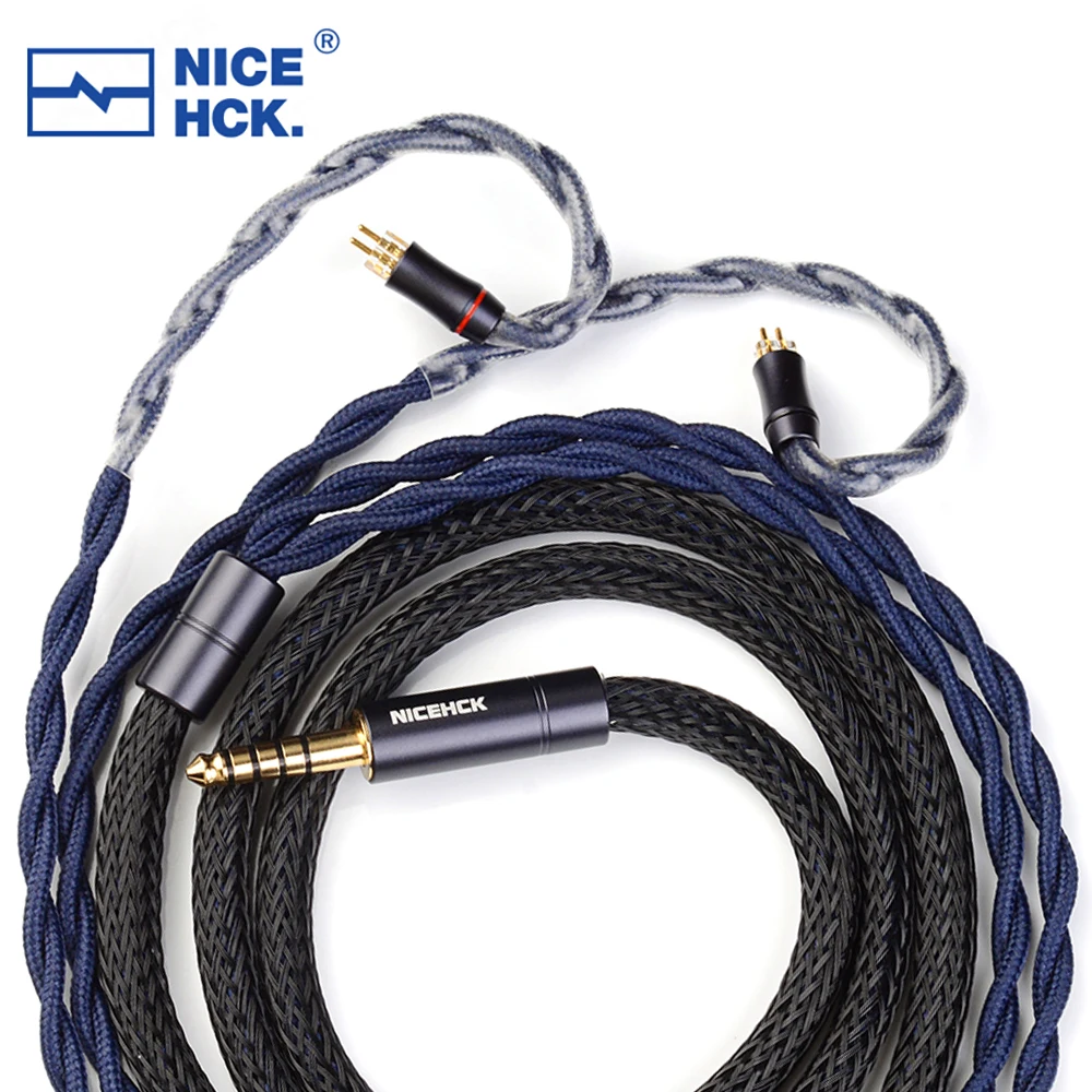 NiceHCK DragonScale Flaggschiff 7N OCC+Palladium Silberlegierung Mixed Kopfhörer HiFi Kabel 3,5/2,5/4,4 mm MMCX/0,78/N5005 Pin für MK4