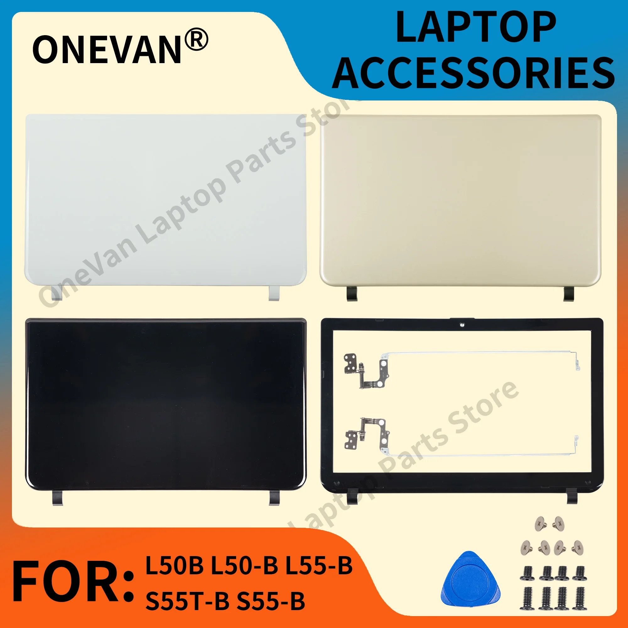 Laptops Case for Toshiba Satellite L50B L50-B L55-B S55T-B S55-B Screen LCD Back Cover/Front Bezel/Hinges Notebook Accessories