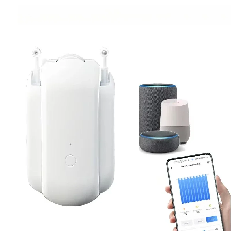 Hot Sale Smart ZigBee Control Roma Curtain Bot Inside Battery Rechargeable Smart Roman Rod Motor
