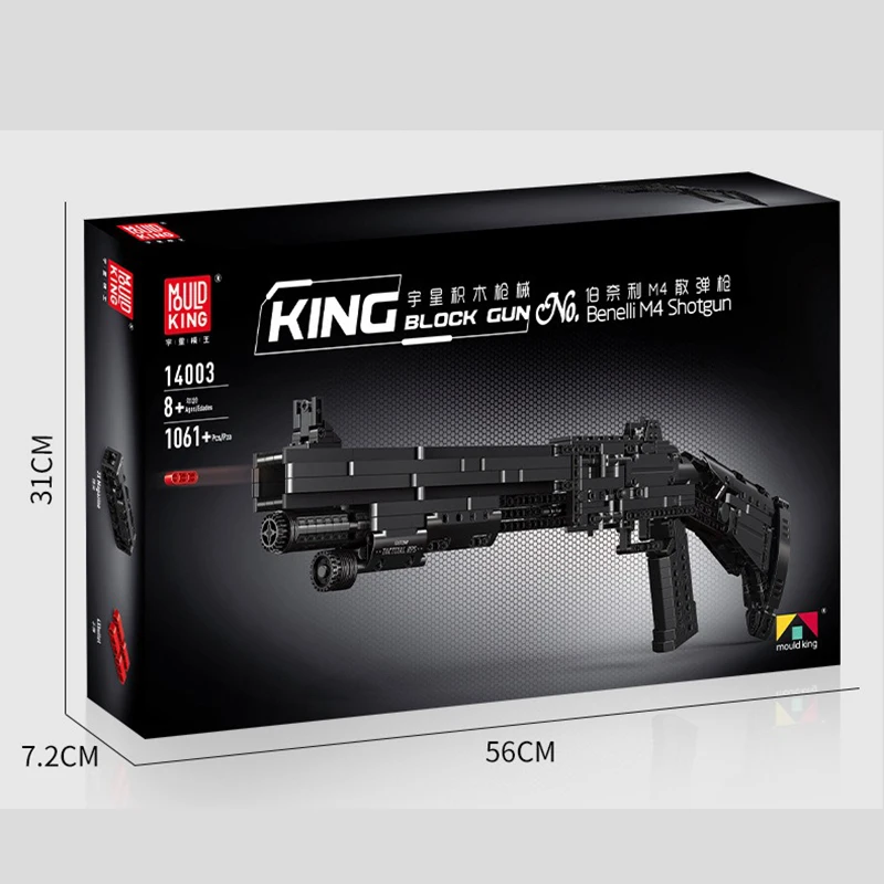 14003 M4 Shotgun 1061pcs MOC Army Firearms Weapons Sets Kids Toys Boys Birthday Gifts