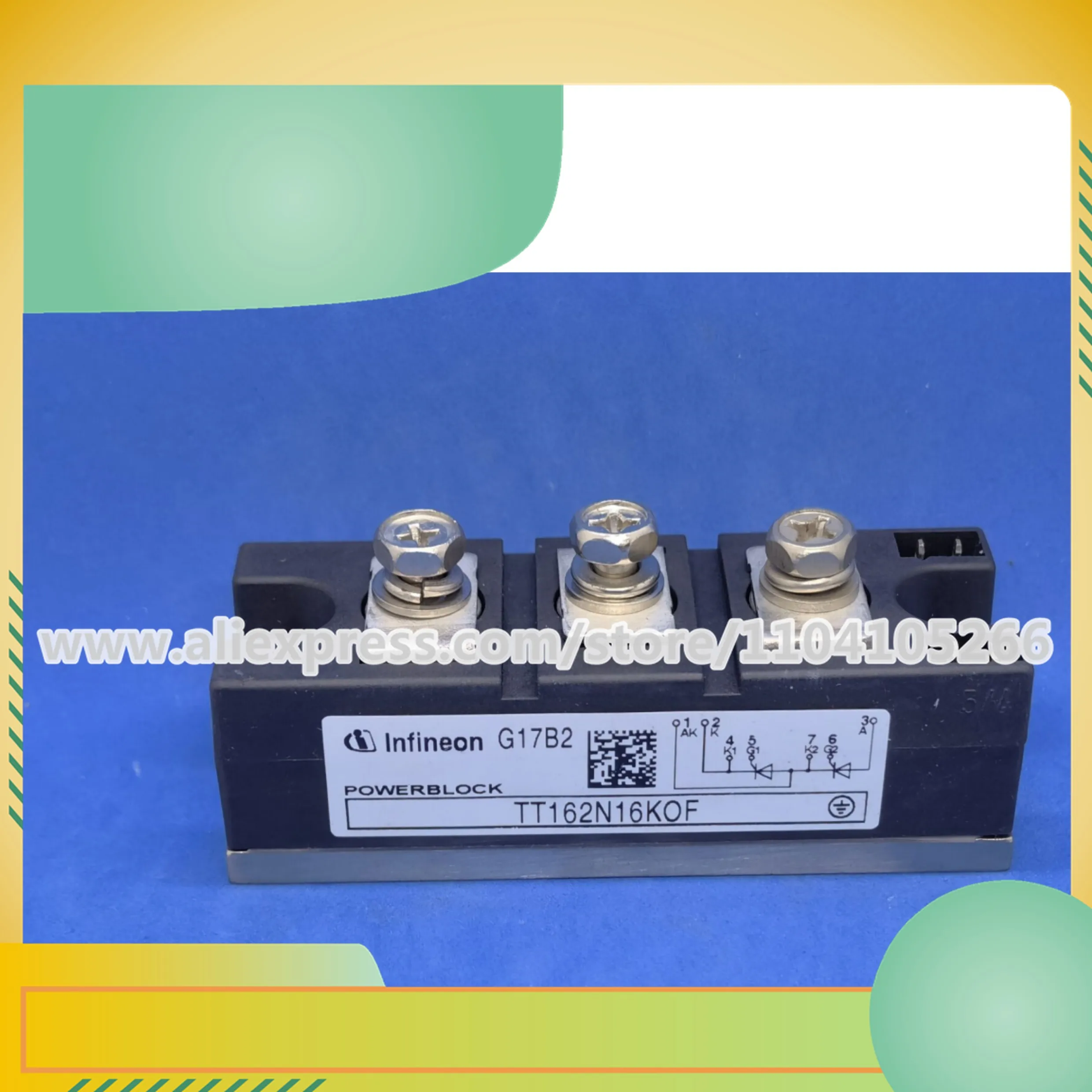 

TT162N16KOF TT162N14KOF TT162N12KOF TD162N16KOF TD162N14KOF TD162N12KOF New IGBT power module
