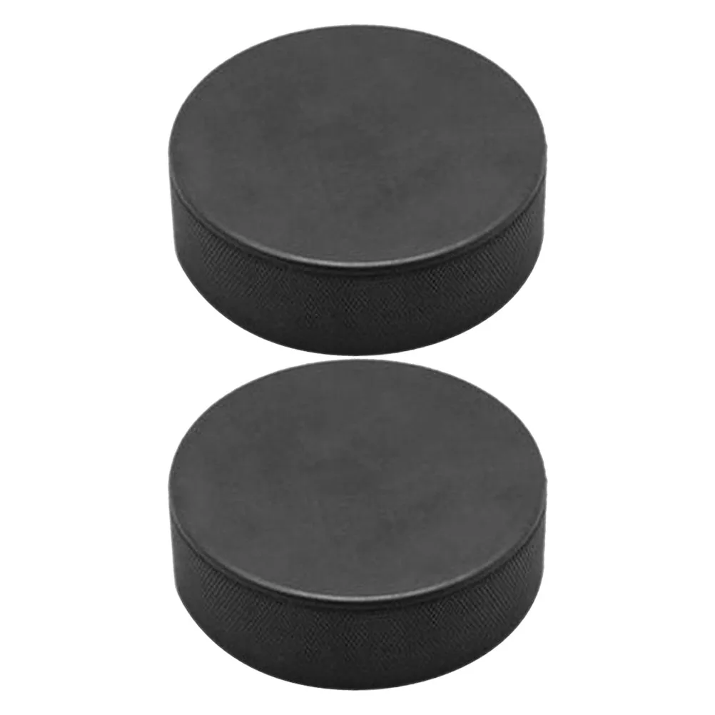 

2pcs Black Hockey Pucks Training Equipment Indoor Roller Skating Kids Adults Sport Supplies Ice Hockey Ball Team Sports