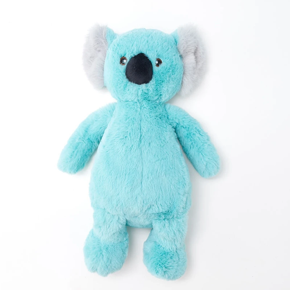 35CM Blue Variant Koala Plush Toy Cute Koala Long Hair Sleeping Pillow Animal Doll Christmas Birthday Gift For Children