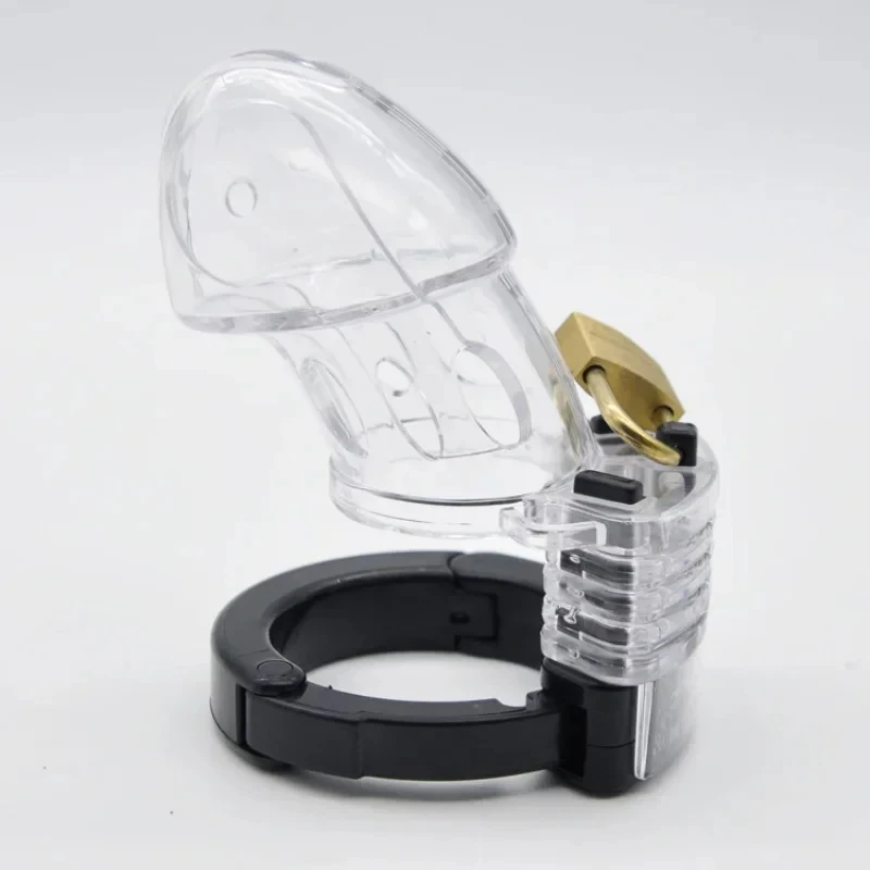 Chastity Cage Male Sex Toys Chastity Device Cock Cage with Adjustable Size Rings Brass Lock Fetish Erotic Urethral Products