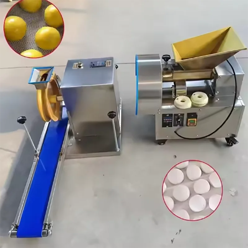 Professional Dough Divider and Moulder Machine Automatic Pizza Dough Ball Rounder & Dough Extruder for Bakery Restaurant