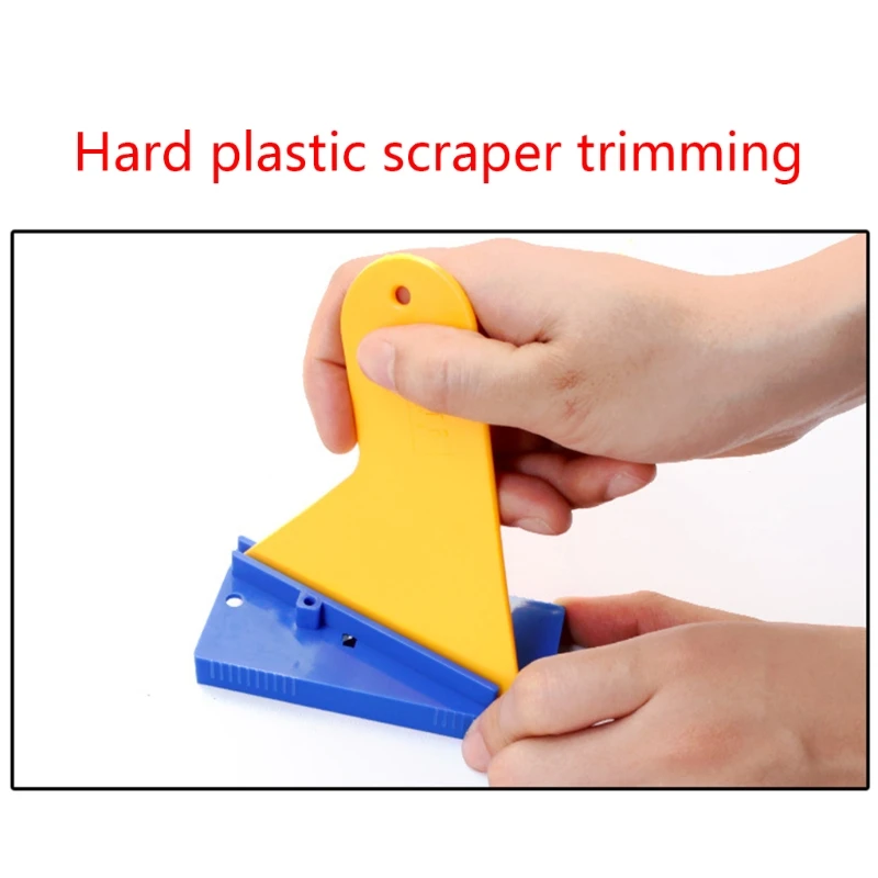 X37E Practical Card Squeegee Sharpener Scraper Plastic Scraper Tool Used Compatible with Auto Window Smoothing Edges Durable