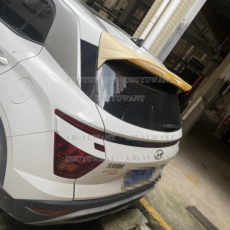 High Quality ABS Plastic Spoiler Primer Color Car Tail Wing Rear Trunk Spoiler For Hyundai NEW IX25 2020 2021-2023 Hatchback