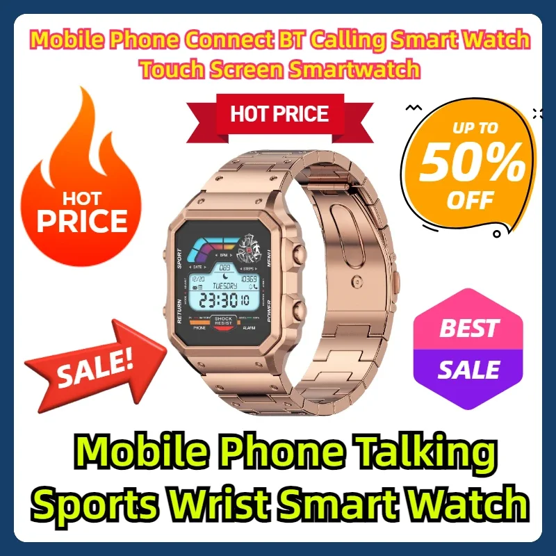 

Mobile Phone Connect BT Calling Smart Watch Touch Screen Smartwatch Mobile Phone Talking Sports Wrist Smart Watch