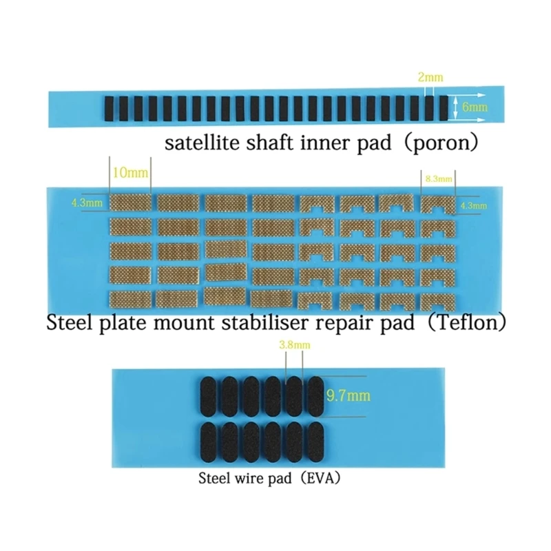 Keyboard PCB Repair Pad Mechanical Keyboard Stabilizer Satellite Shaft Gasket