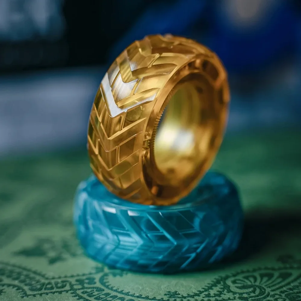 Paragraph Ring Mechanical Fidget Roller Magnetic Push Card Fingertip Flywheel EDC Sensory Stress Reducing Toys Anti Anxiety