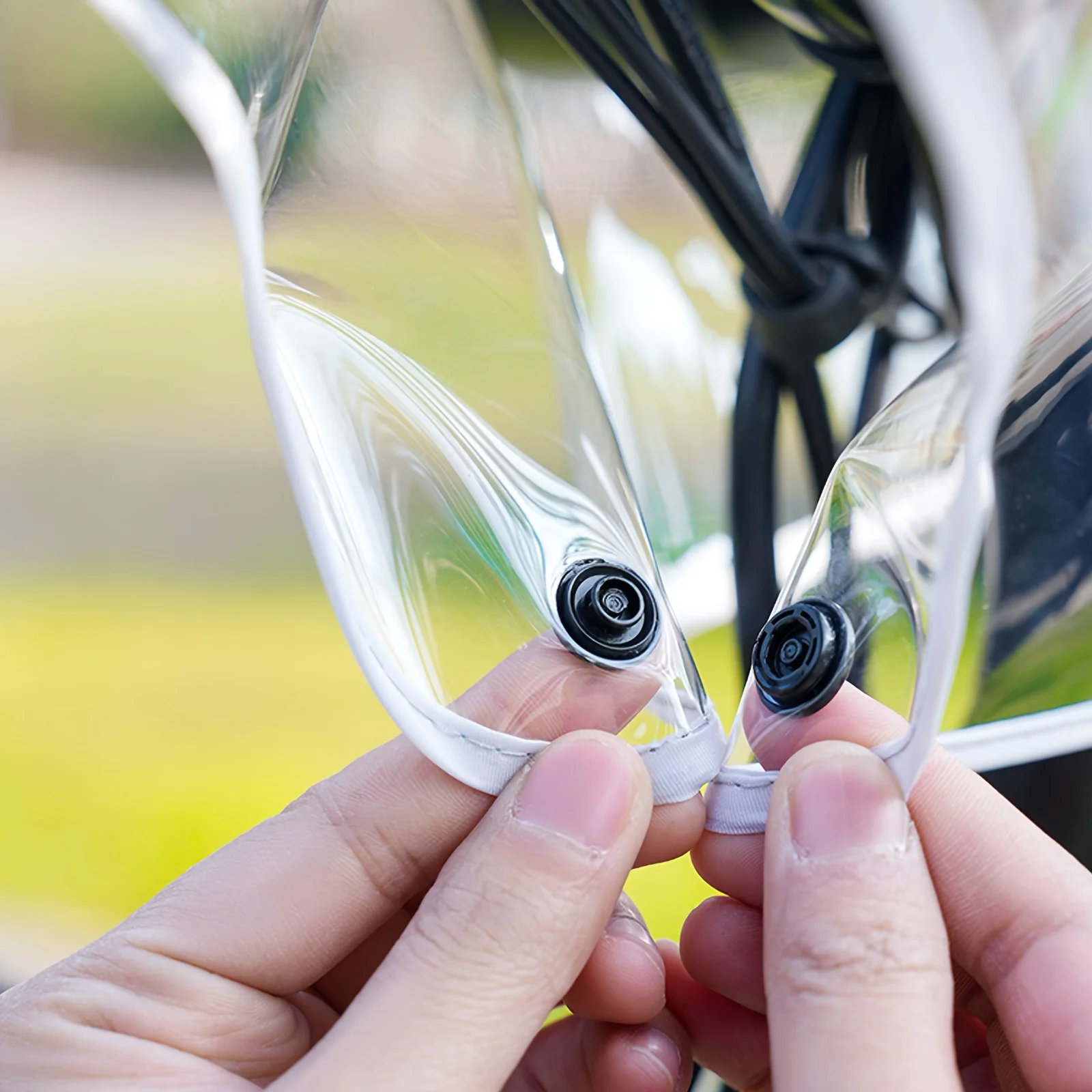 1/2/3 Stück Roller-Vorderregenschutz, Universeller Fahrrad-Elektroroller-Lenkerabdeckung Kantenschutz – Detail 5