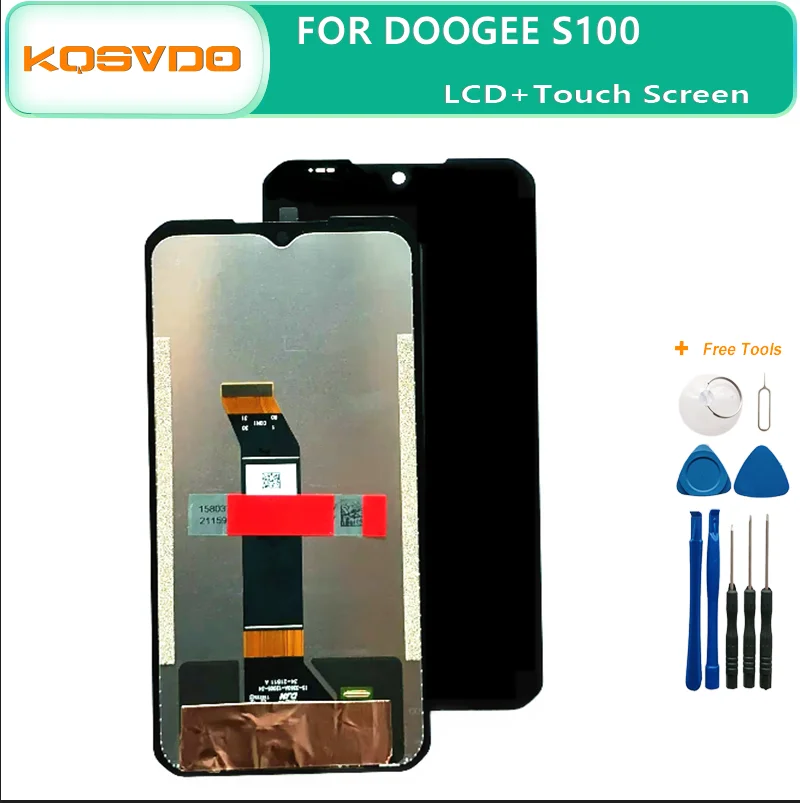 100% nuovo per DOOGEE S100 Display LCD + Touch Screen Assembly sostituzione di qualità originale per DOOGEE S 100 S100 PRO S110 LCD