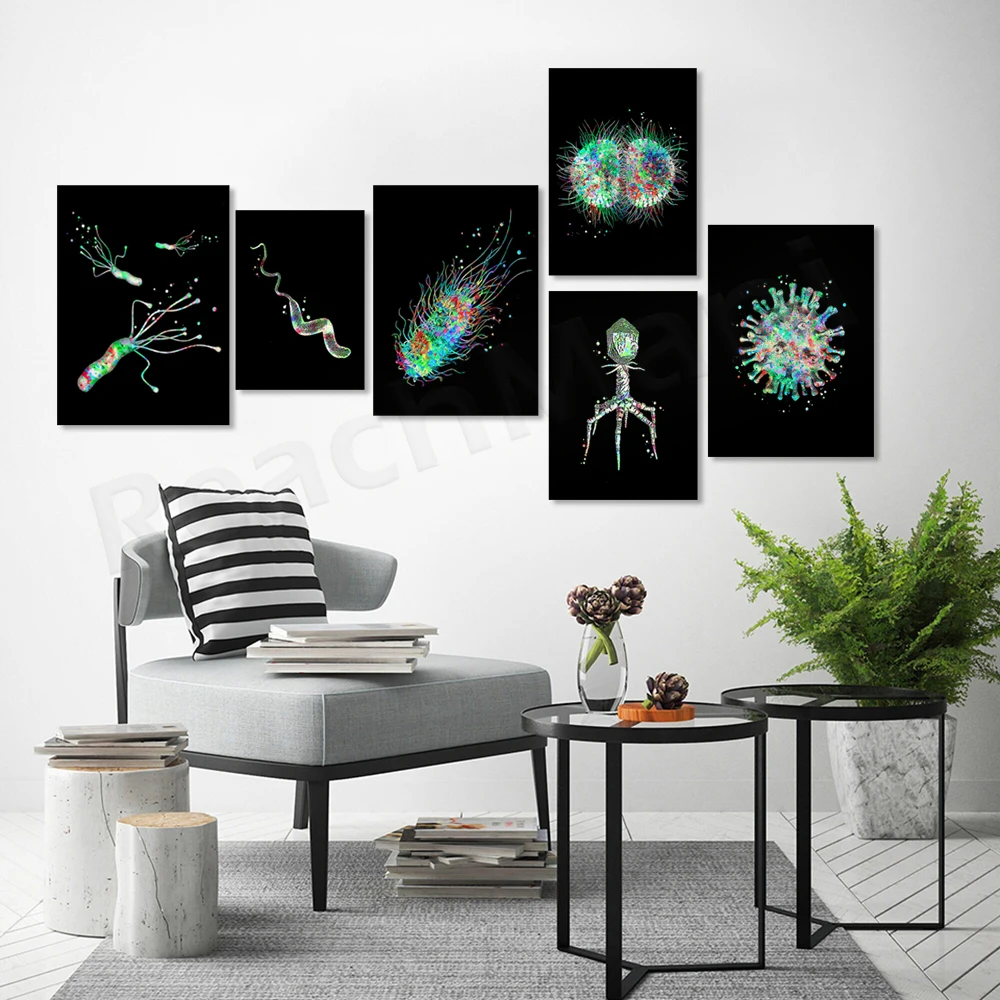 Affiche d'art de microbiologie - Medical Lab Posters avis et prix