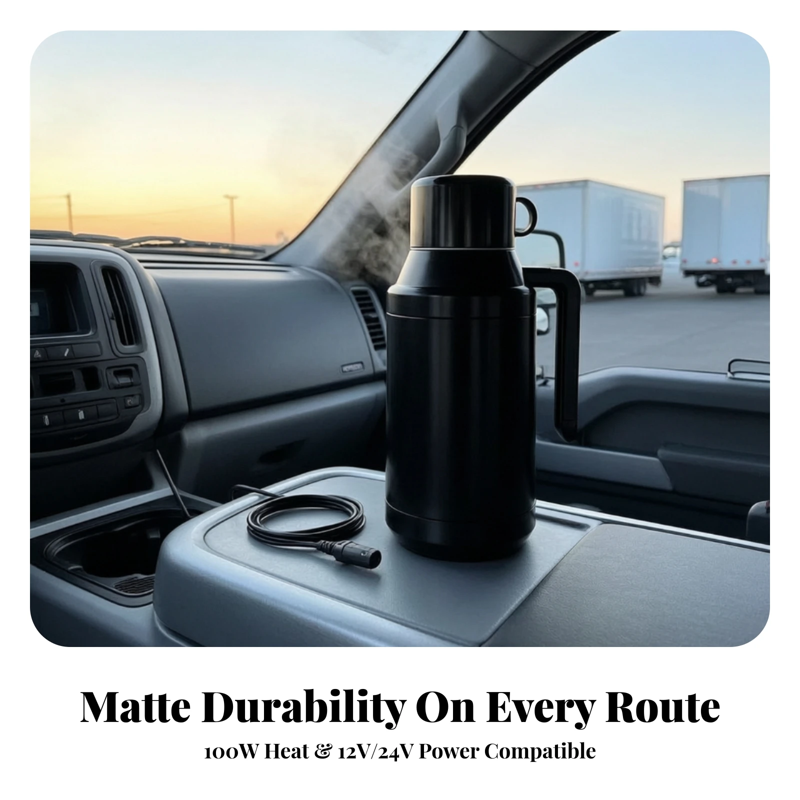 12V/24V Car Water Boiler Heat Preservation 12V 24V Car Kettle Vehicle Heating Kettle Mini Small Hot Water Heater Compact