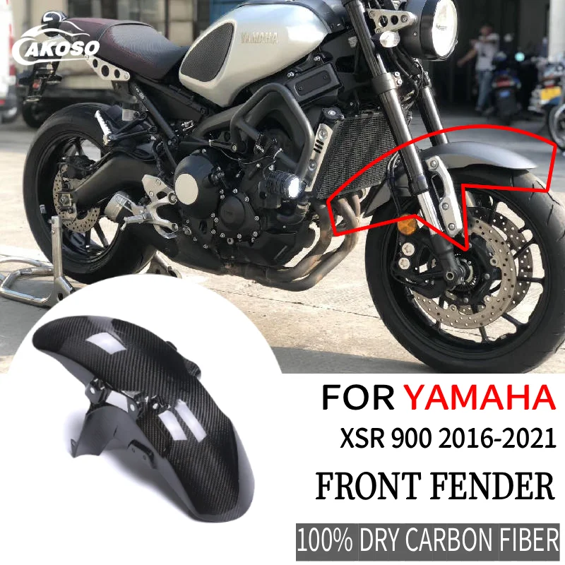 For Yamaha XSR 900 Front Fender 2016-2021 Carbon Fiber Modified Motorcycles Accessories