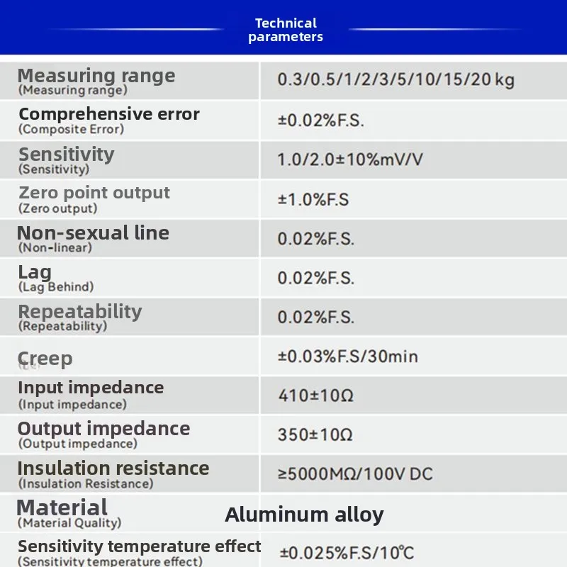 S8000 High Precision Parallel Beam Crossarm Beam Weight Gravity Weighing Force Measurement Sensor