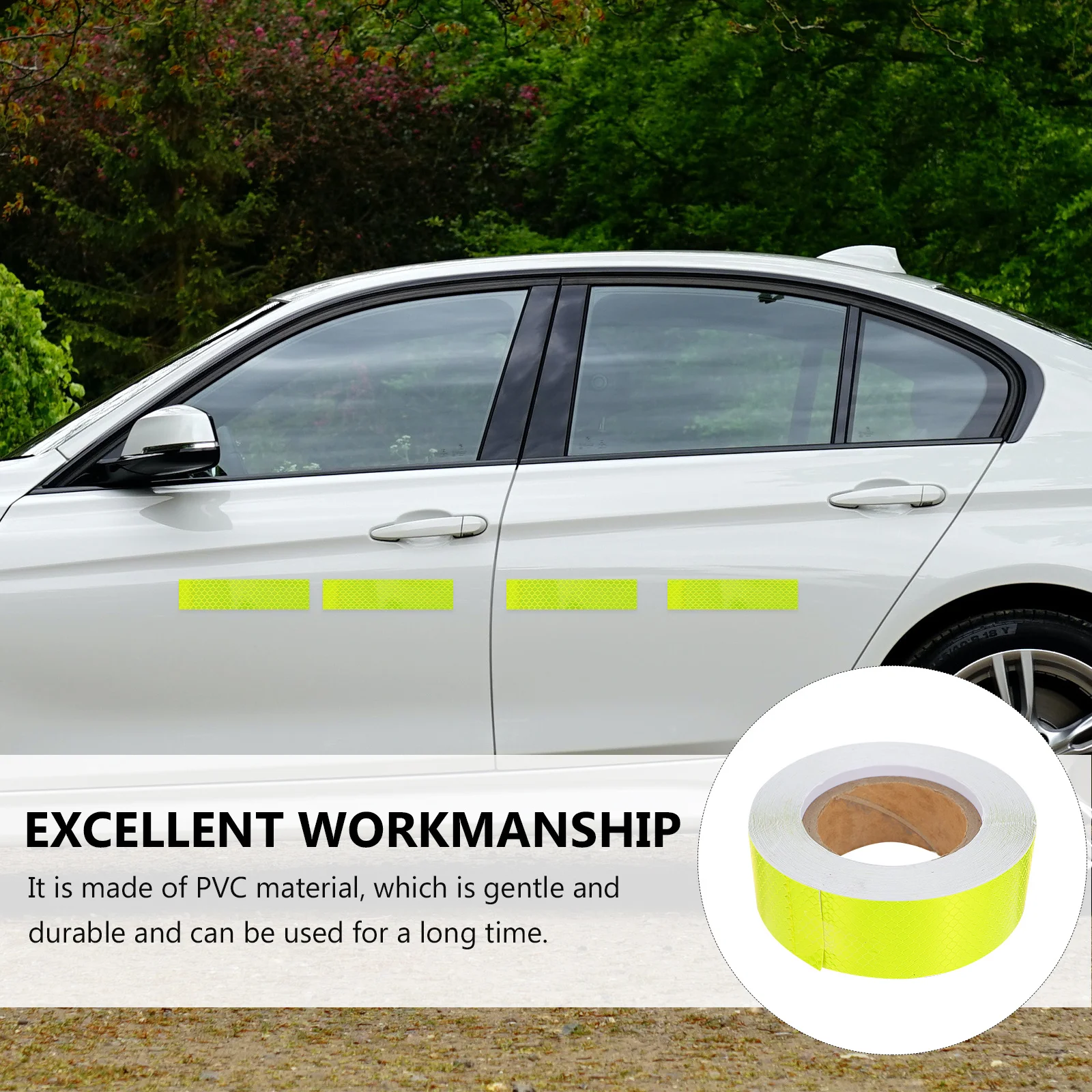 Luminous Reflective Hexagonal Pattern Weatherproof Adhesive Safety Warning Tape For Vehicles Road Markings Home Security