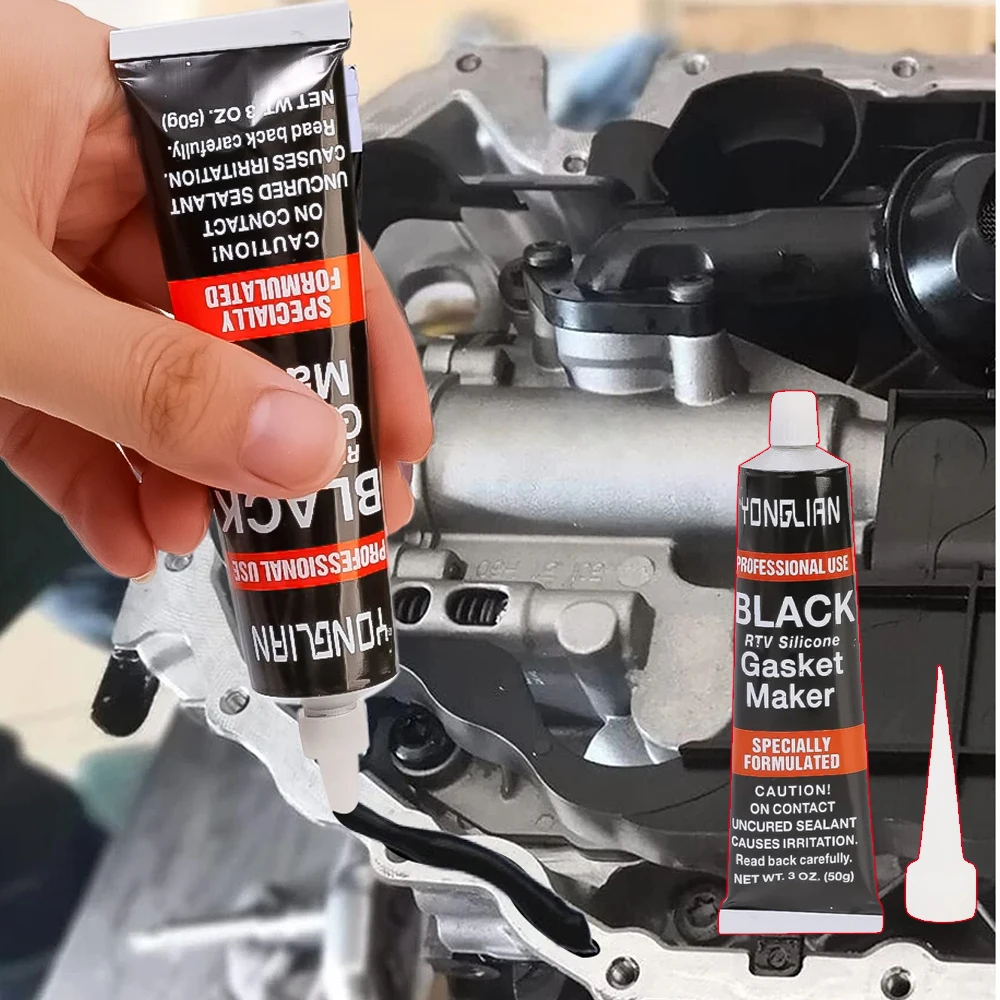 Automotive Gasket Sealant Liquid Gasket Sealer Engine Sealants Black Liquid Gasket Sealer Oil Resistant Gasket-Free Car Sealant