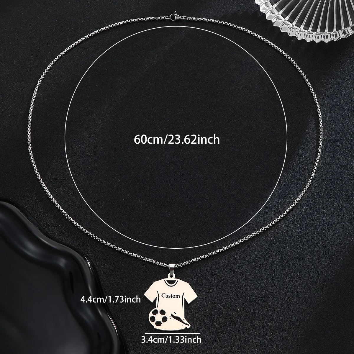Kalung Liontin Jersey dan Sepa - Women Shoes Name ulasan dan harga