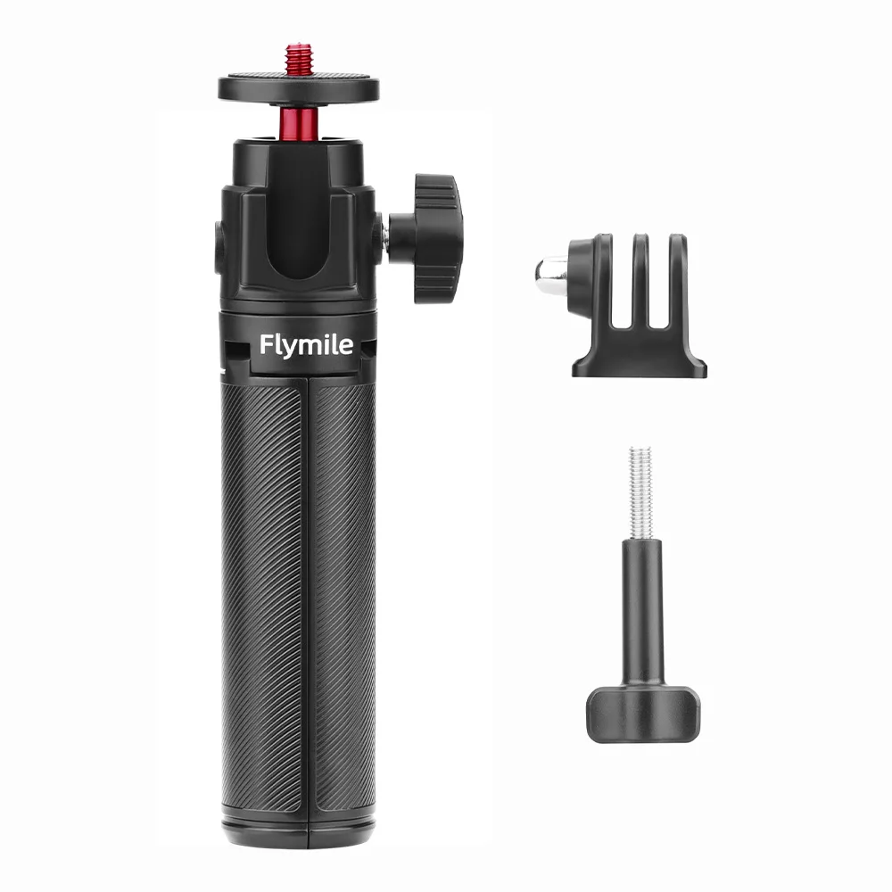Tripod Mount Selfie Stick Extendable Monopod for Gopro Hero /OSMO Action 4 3/Insta360 X4 Camera Mini Handheld Stick Stand