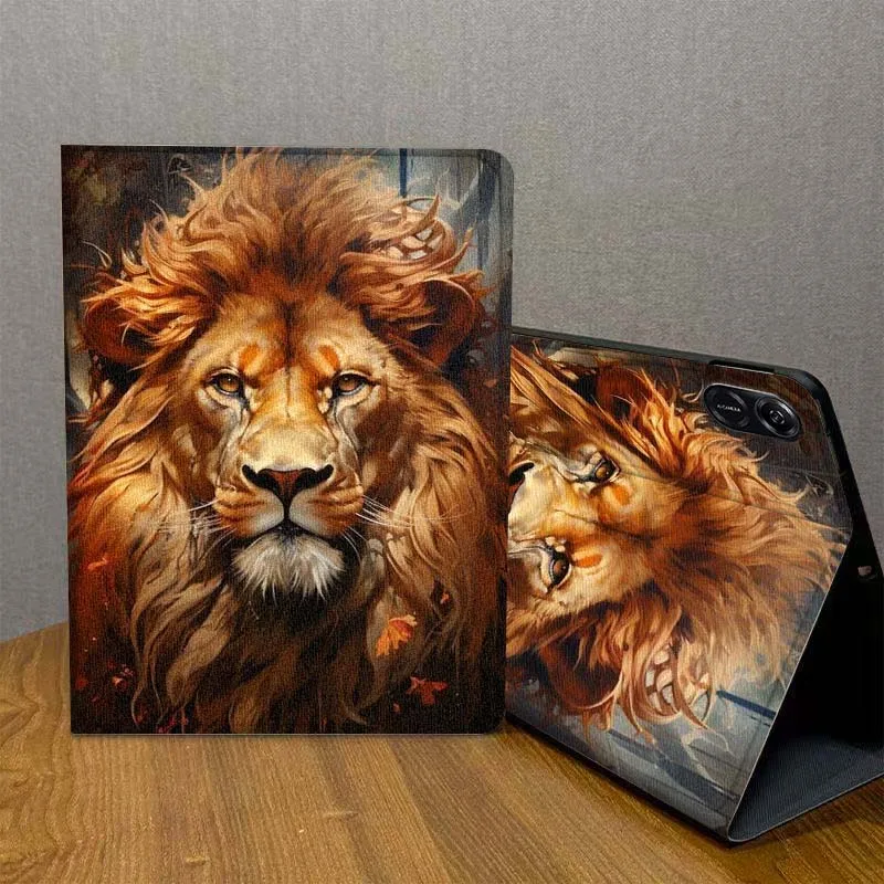 

Majestic Lion Art Cool For MediaPad MatePad Air SE Pro M6 M5 M2 11.5 10.4 10.1 11 12.2 10.8 10.4 10.1 Tablet Case