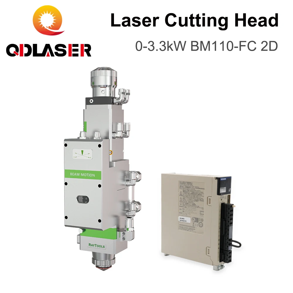 

QDLASER Raytools Laser Cutting Head BM110-FC2D 0-3.3kW Pluse Auto-Focus FL125/155/200mm for Laser Cutting Machine