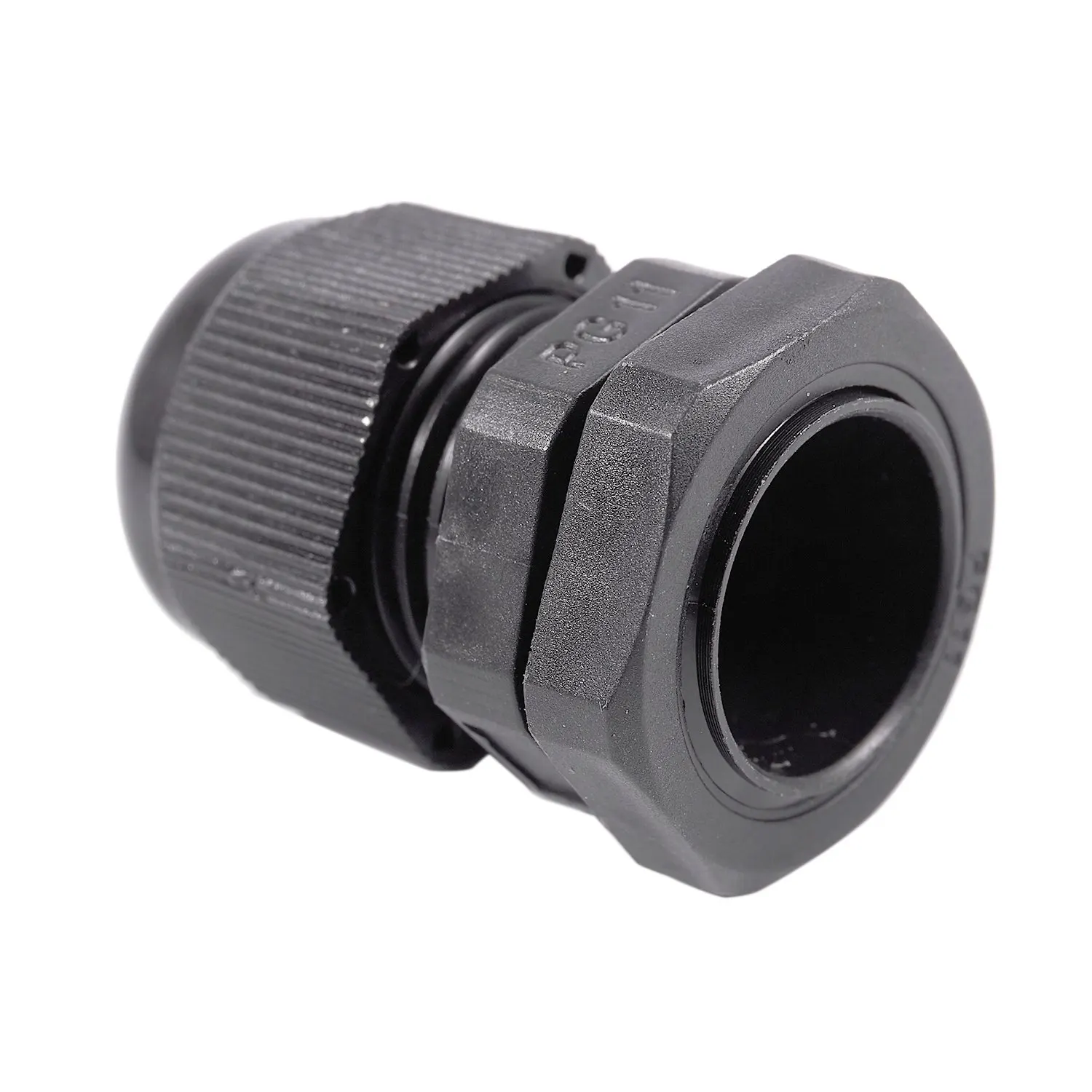 50 x سیاہ پلاسٹک واٹر پروف کنیکٹر PG11 5-10mm قطر کیبل گلینڈ