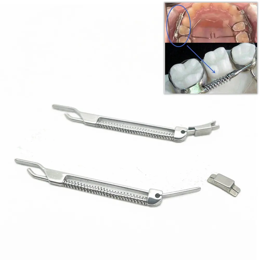 

2pcs/pack Dental Orthodontics Molar Pusher Orthodontic Arch Expander Used To Push Molar Back Dental Materials