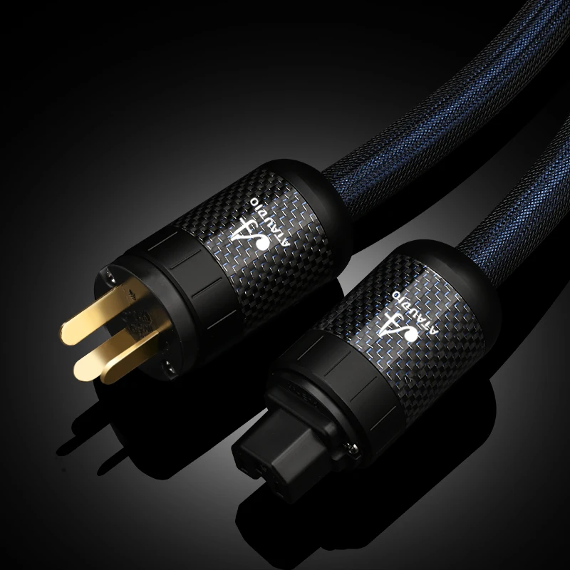 Ataudio Sterling silber hifi au/us/eu hochreines Netz kabel Lautsprecher verstärker Hifi-Audio kabel Anschluss Wechselstrom kabel 7