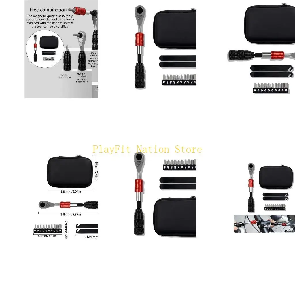 

242F Multitool Repair Set for Road and Mountain Bikes Multifuntional Tool for Bikes